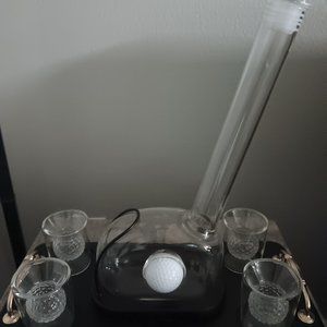 Golf whiskey Decanter set